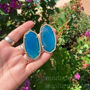 Kendra Scott Danielle Earrings in Blue Agate